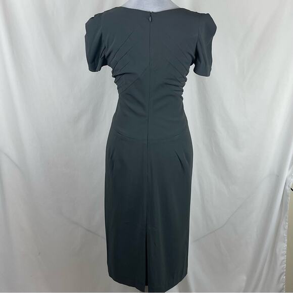 Zac Posen Women's Pewter Gray Quiet Luxury Designer Brand Dress NWT Size 6 - Picture 5 of 13
